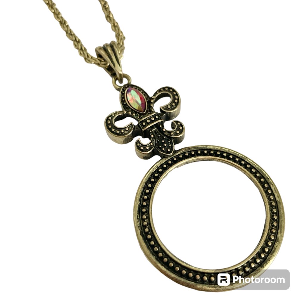 Gold Fleur De Lis Necklace 29